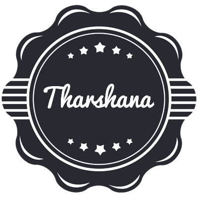 Tharshana badge logo