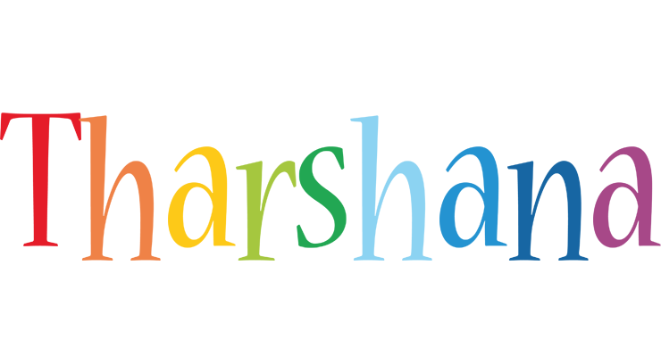 Tharshana birthday logo