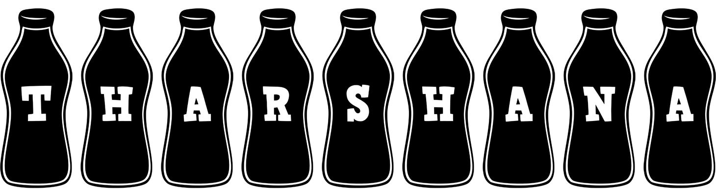 Tharshana bottle logo