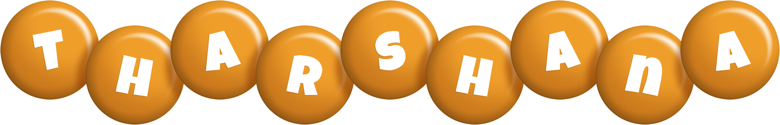 Tharshana candy-orange logo