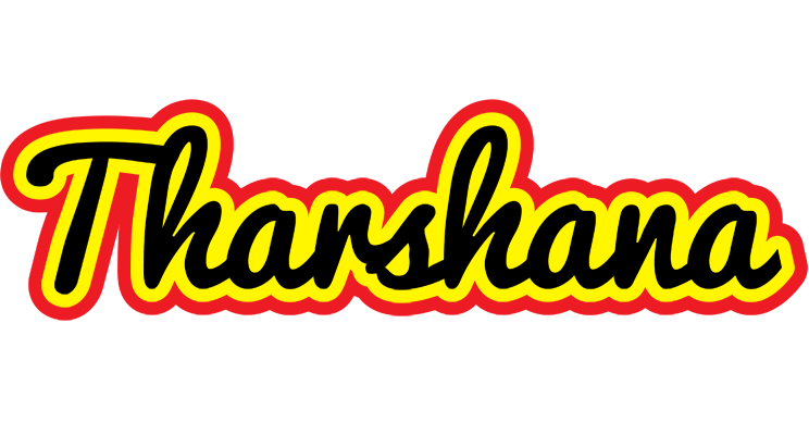 Tharshana flaming logo