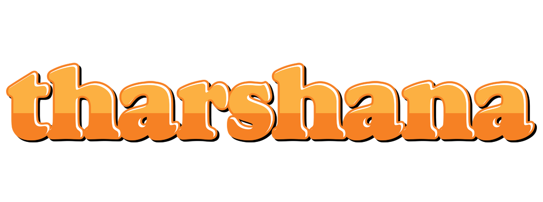 Tharshana orange logo
