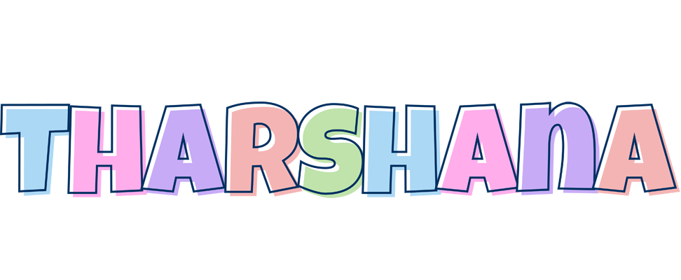 Tharshana pastel logo