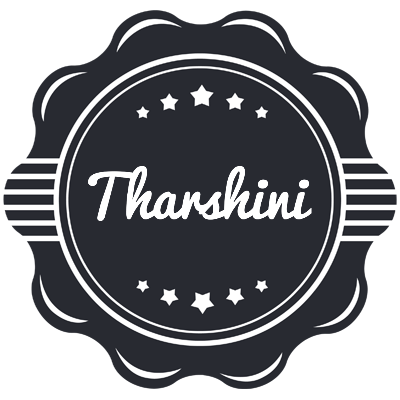 Tharshini badge logo