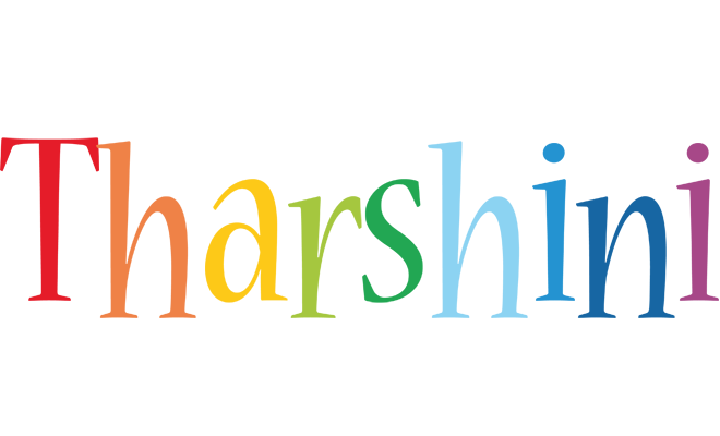 Tharshini birthday logo