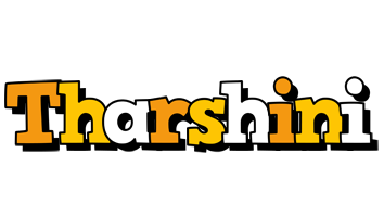 Tharshini cartoon logo