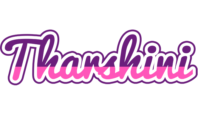 Tharshini cheerful logo
