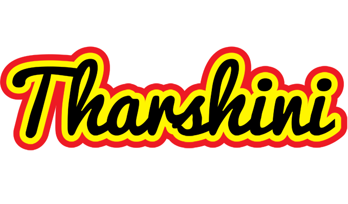 Tharshini flaming logo