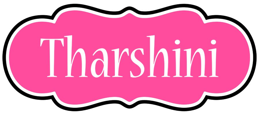 Tharshini invitation logo