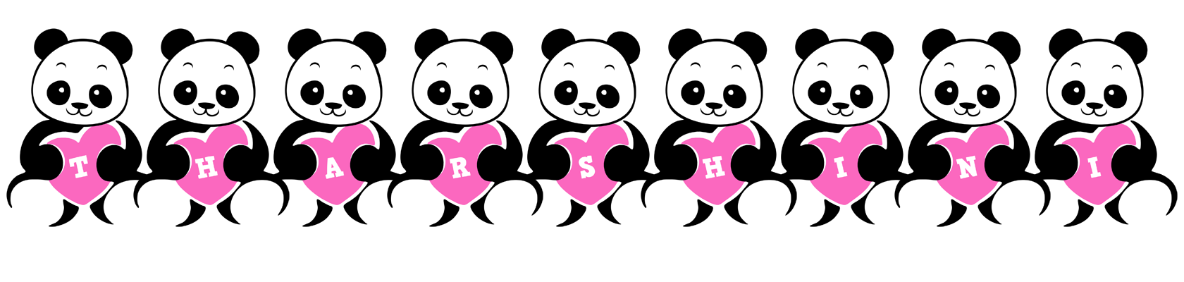 Tharshini love-panda logo