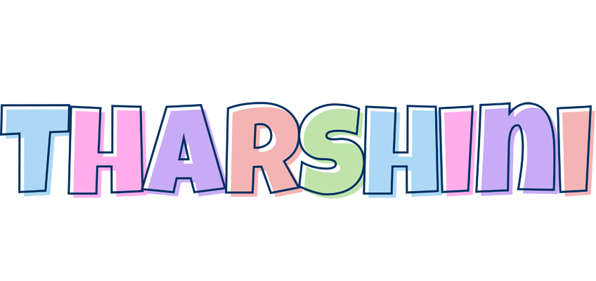 Tharshini pastel logo