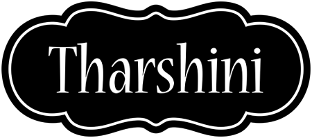 Tharshini welcome logo