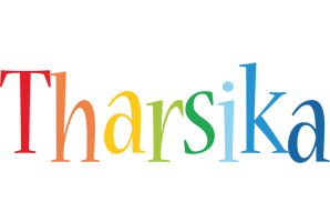 Tharsika birthday logo