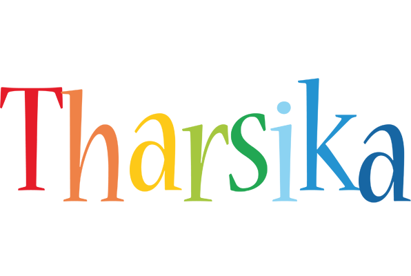 Tharsika birthday logo