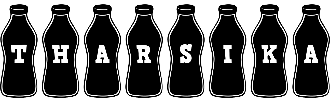 Tharsika bottle logo