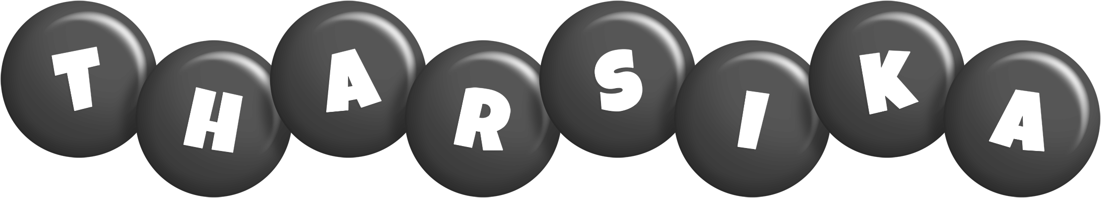 Tharsika candy-black logo