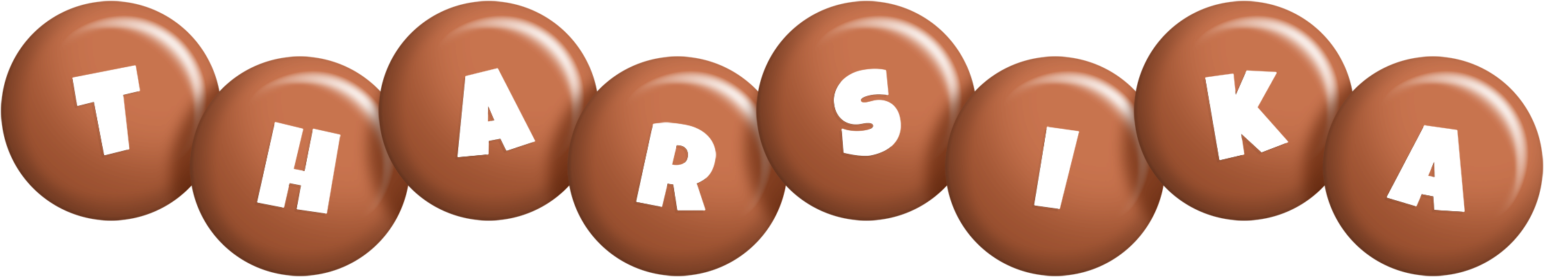 Tharsika candy-brown logo