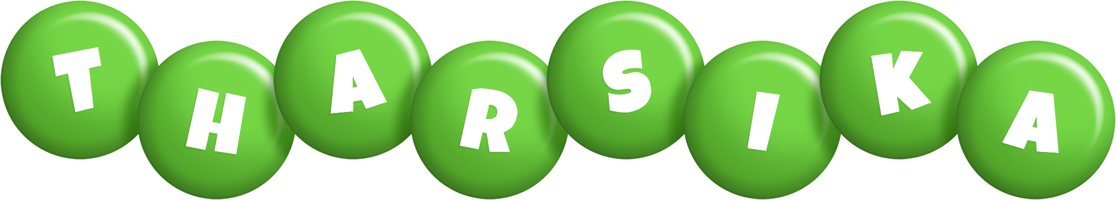 Tharsika candy-green logo