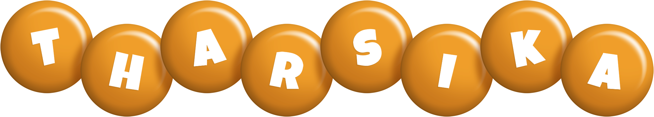 Tharsika candy-orange logo