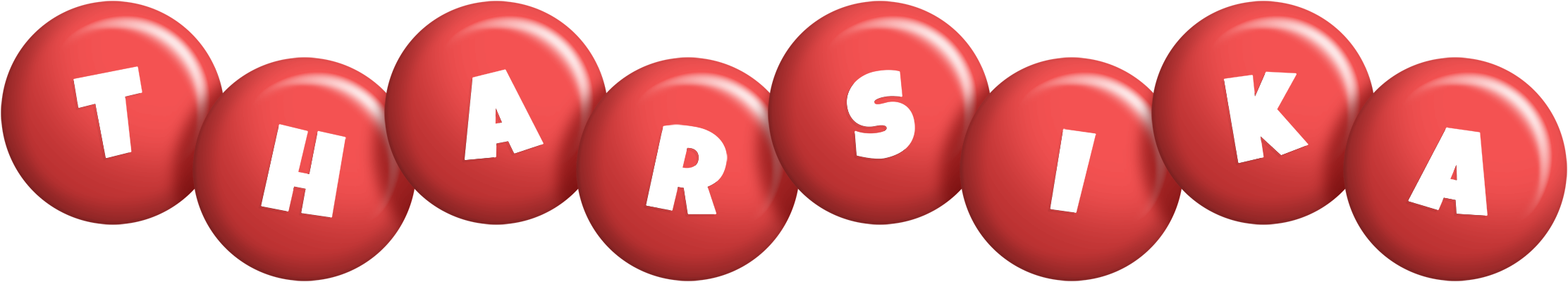 Tharsika candy-red logo