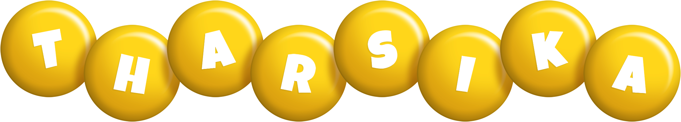 Tharsika candy-yellow logo