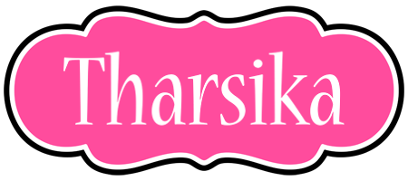 Tharsika invitation logo