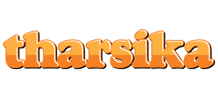 Tharsika orange logo