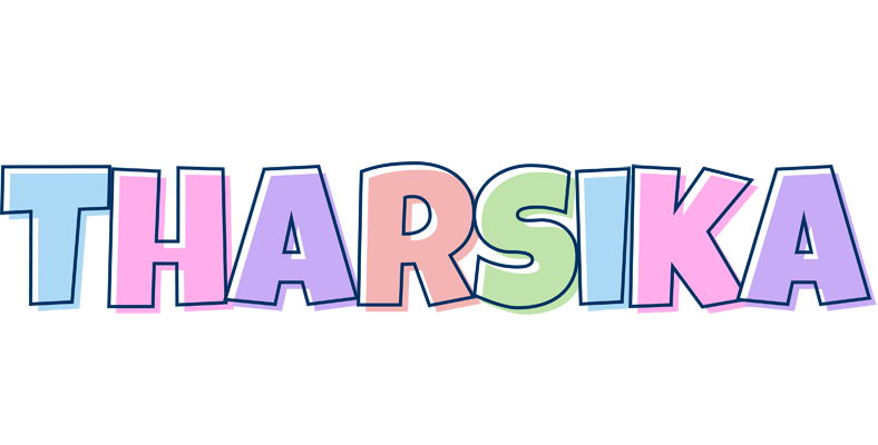 Tharsika pastel logo
