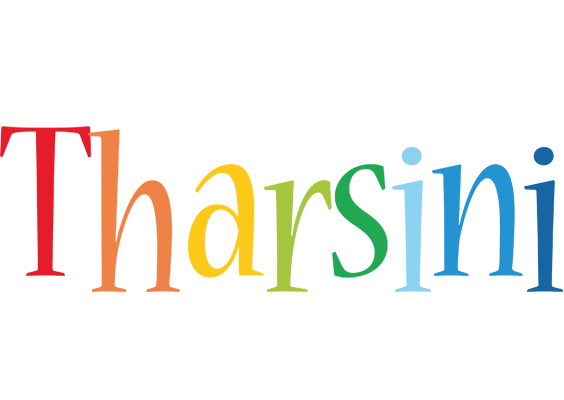 Tharsini birthday logo