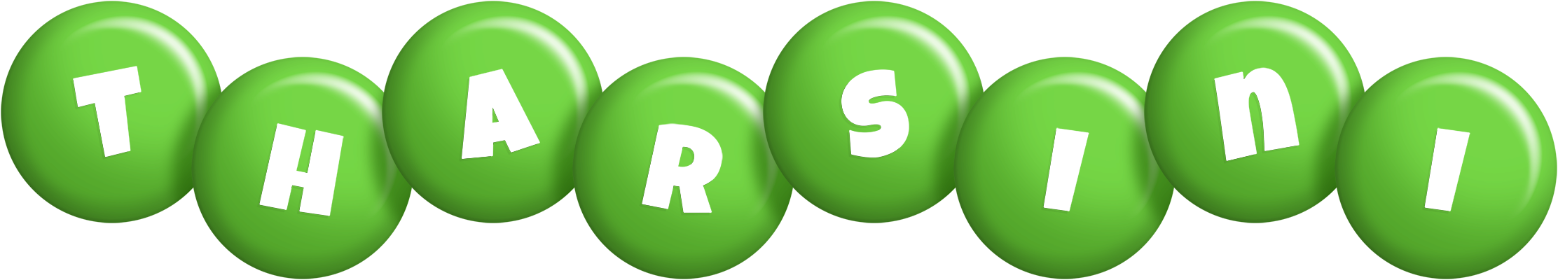 Tharsini candy-green logo