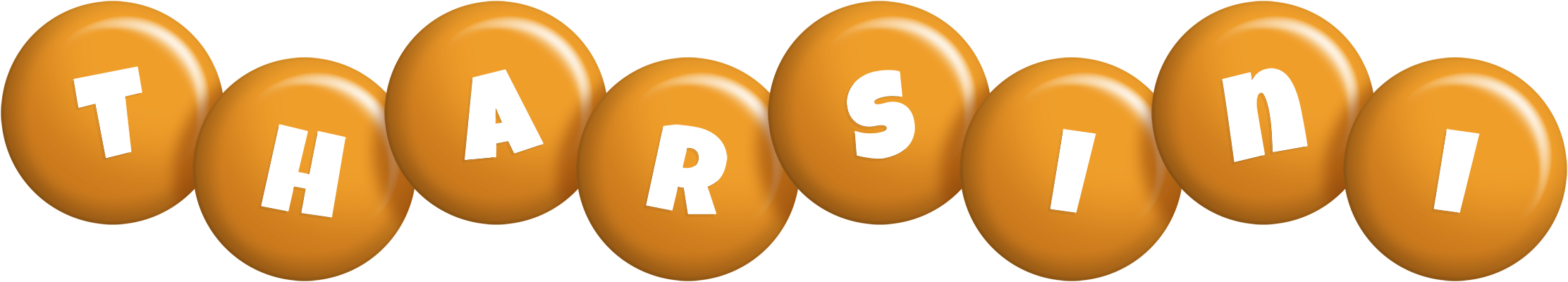 Tharsini candy-orange logo