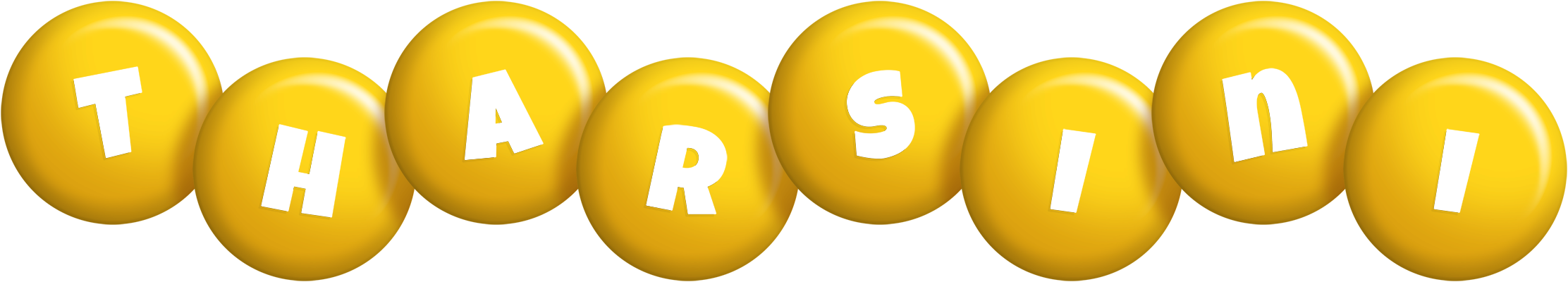 Tharsini candy-yellow logo