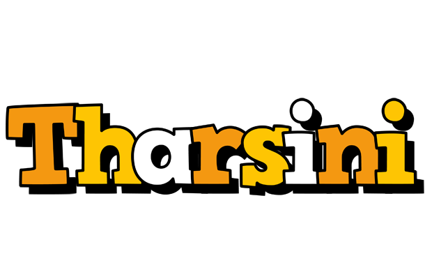 Tharsini cartoon logo