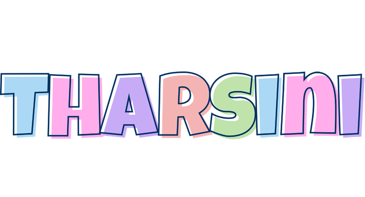 Tharsini pastel logo