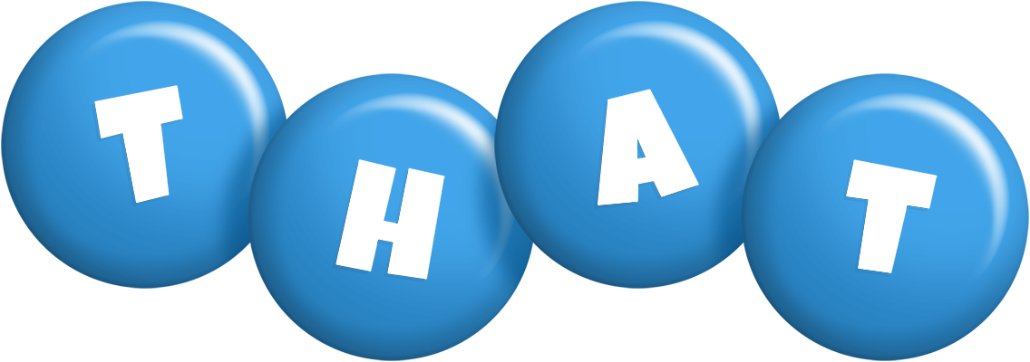That candy-blue logo