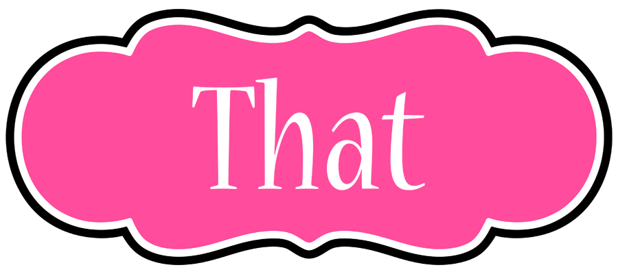 That invitation logo