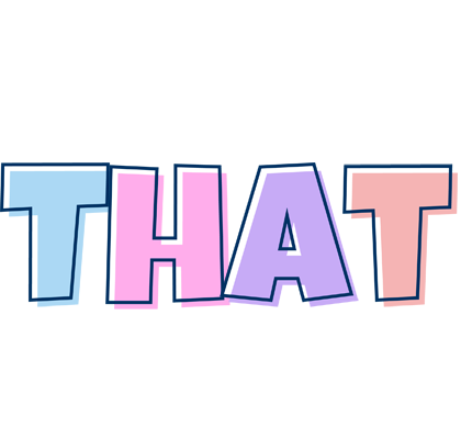 That pastel logo