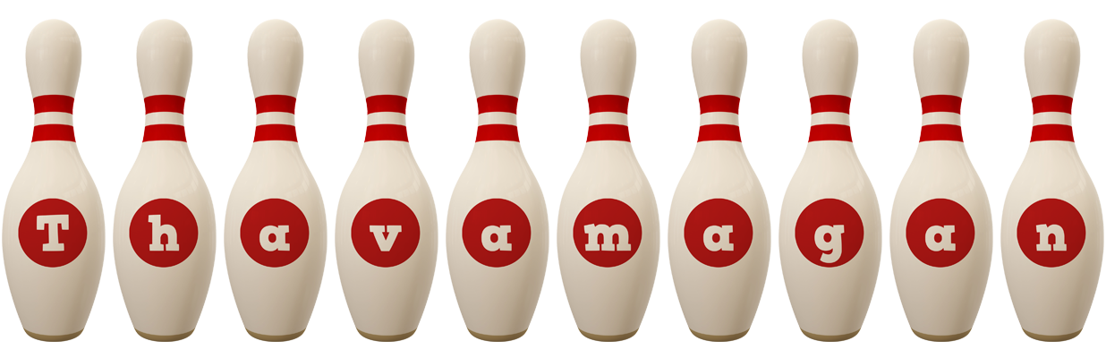 Thavamagan bowling-pin logo