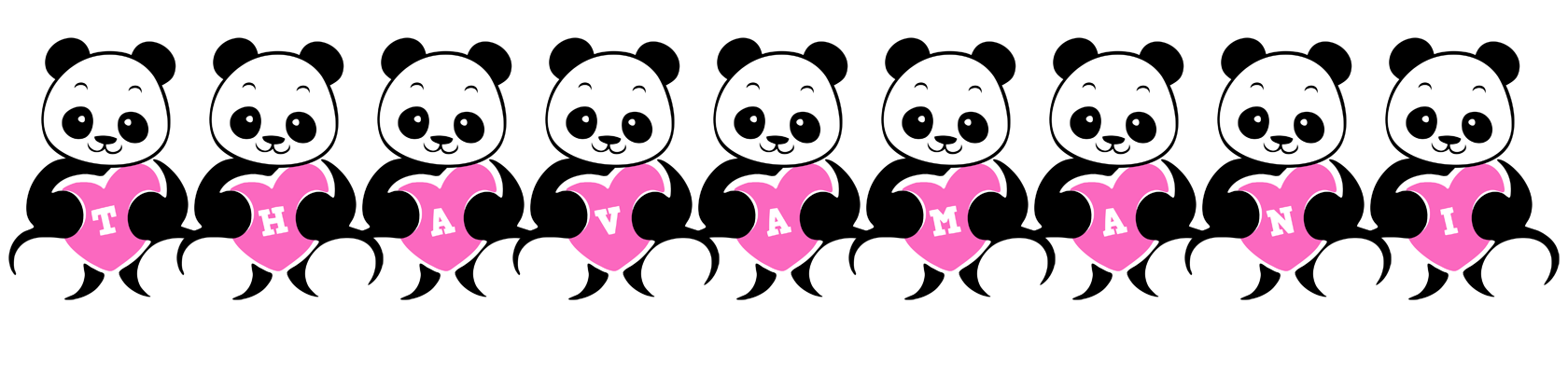 Thavamani love-panda logo