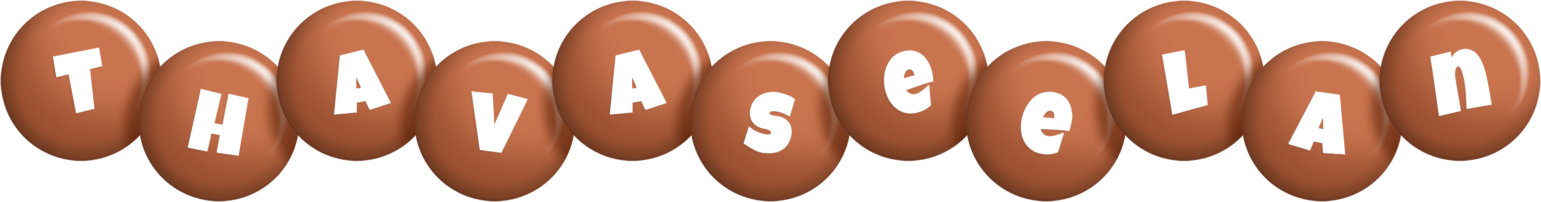 Thavaseelan candy-brown logo