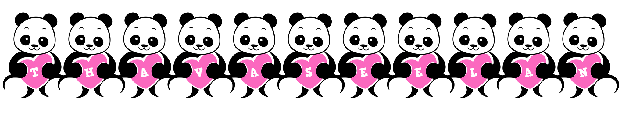 Thavaseelan love-panda logo