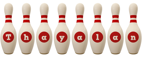 Thayalan bowling-pin logo