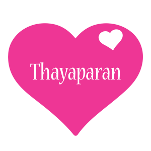 Thayaparan love-heart logo