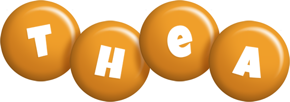 Thea candy-orange logo