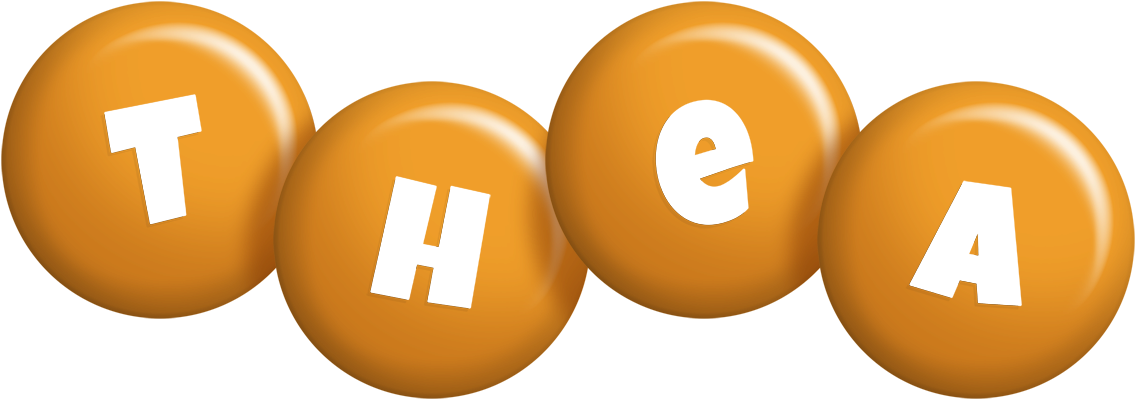 Thea candy-orange logo