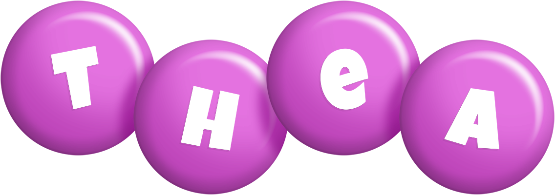 Thea candy-purple logo