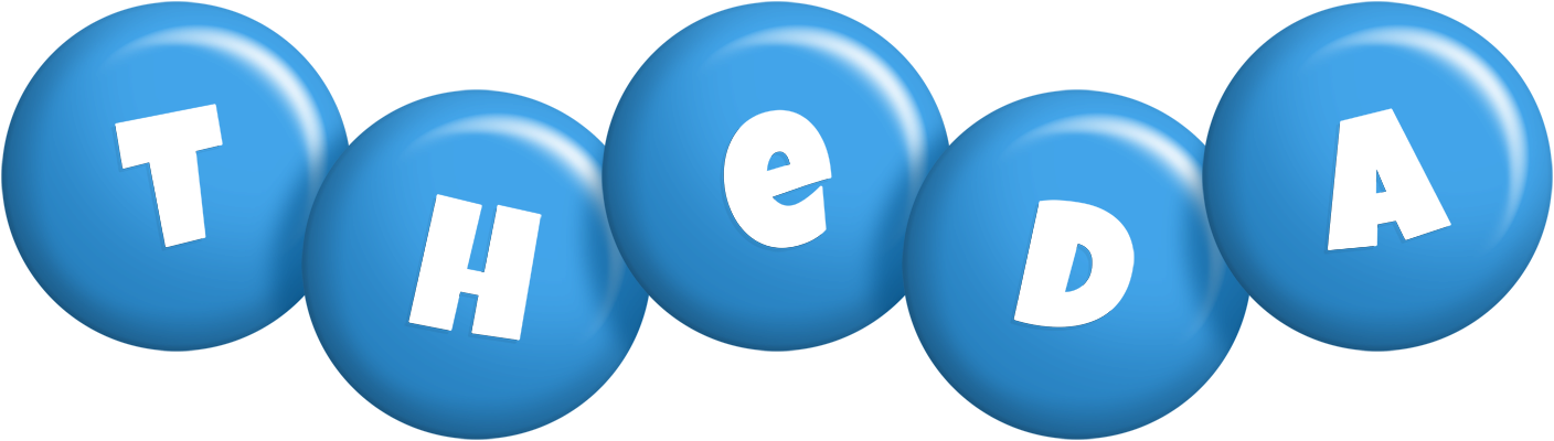 Theda candy-blue logo