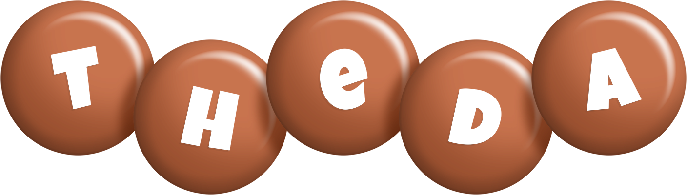 Theda candy-brown logo