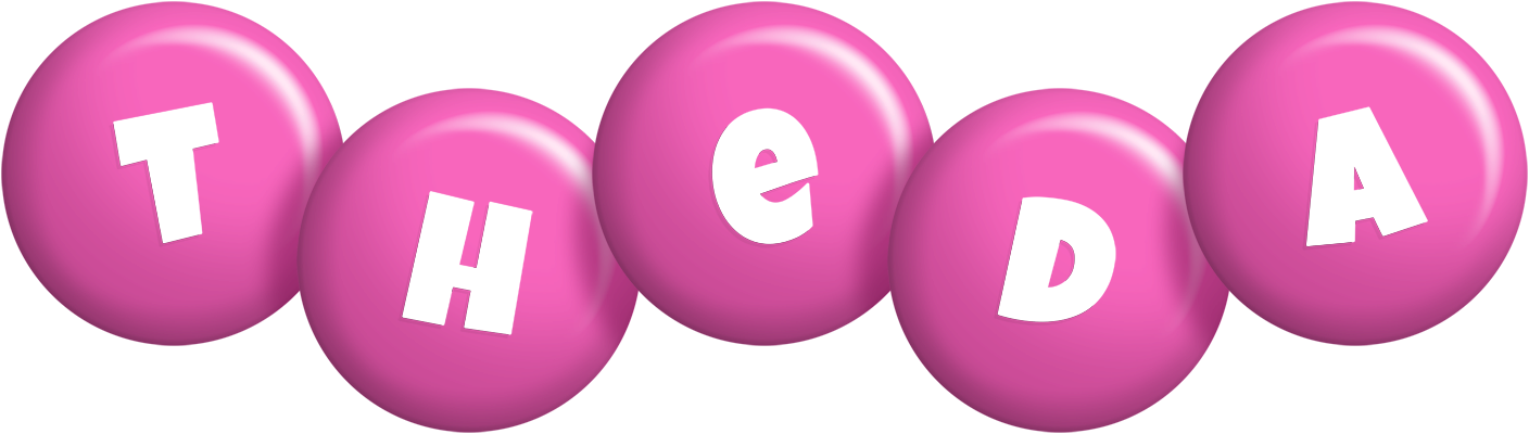 Theda candy-pink logo