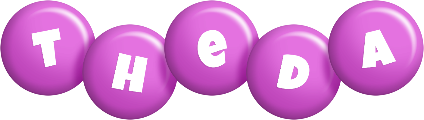 Theda candy-purple logo